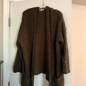 Miracle Brown
Textured Open Cardigan Cozy
Chunky Knit Size M/ L